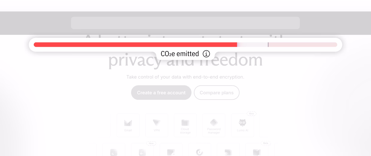 Bar placed on the top of the page